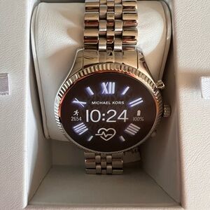 Michael Kors MKT5077 Gen 5 Lexington 2 Smartwatch Silver Stainless Steel 44mm